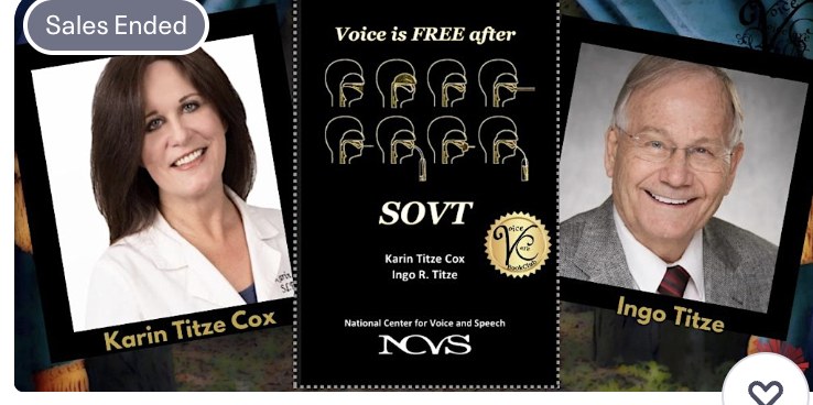 Voice is Free After SOVT with Karin Titze Cox and Ingo R. Titze