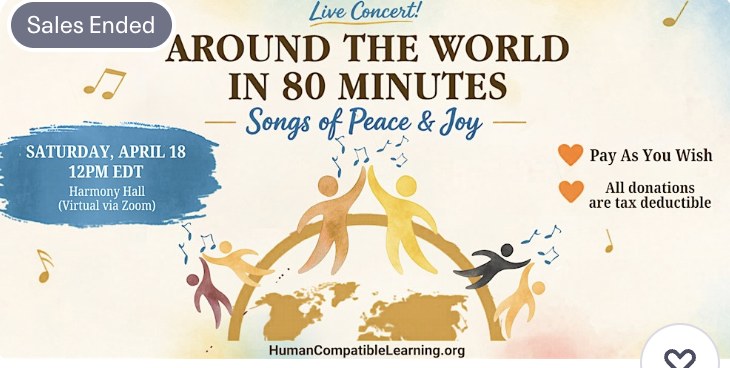 Around the World in 80 Minutes: Songs of Peace & Joy — World Voice Day live concert